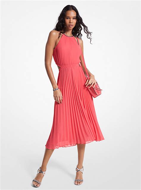 michael kors cap sleeve dress|Michael Kors georgette dress.